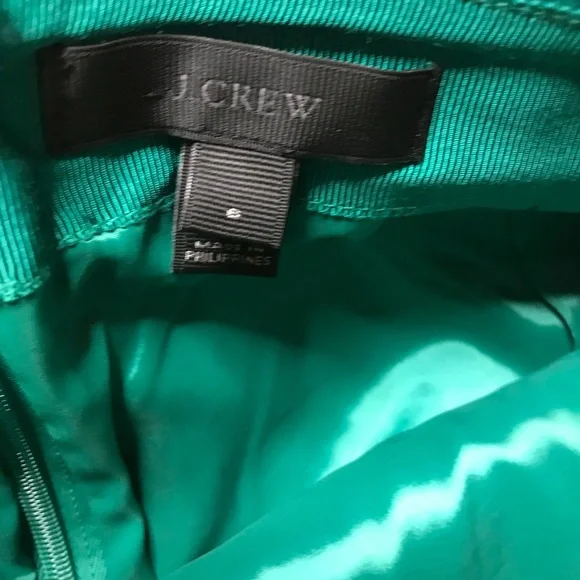 J Crew Skirt Wool Blend Lined Teal Green Pencil - Picture 4 of 5